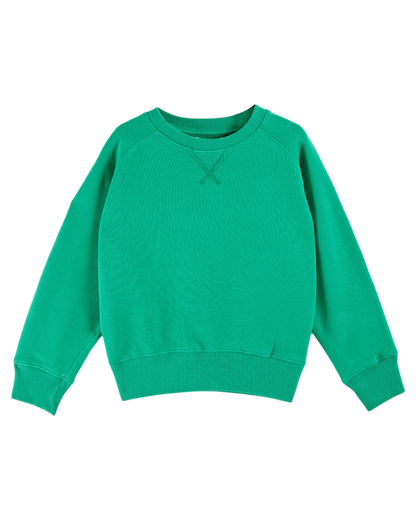 Sweat coton bio uni vert