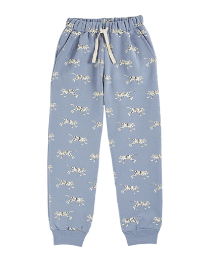 Jogger coton bio tigres lavande