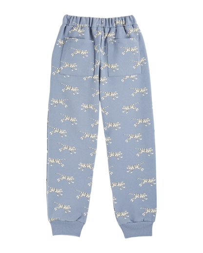 Jogger coton bio tigres lavande