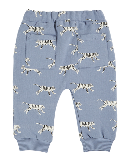 Jogger coton bio tigres lavande