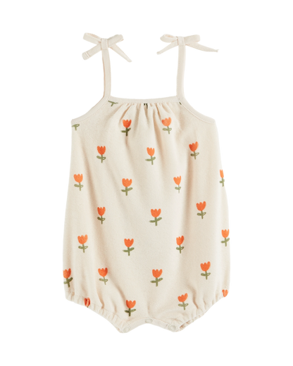 Combicourt éponge tulipes crème