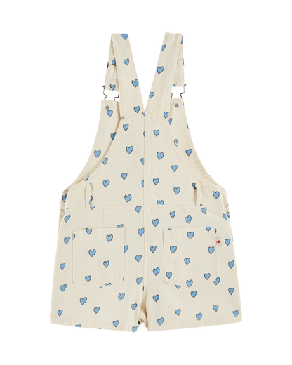 Salopette coeur écru