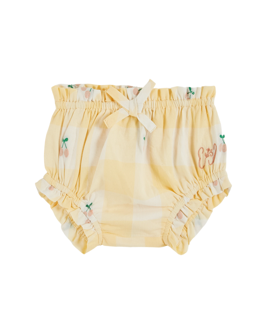 Bloomer cerises vichy jaune