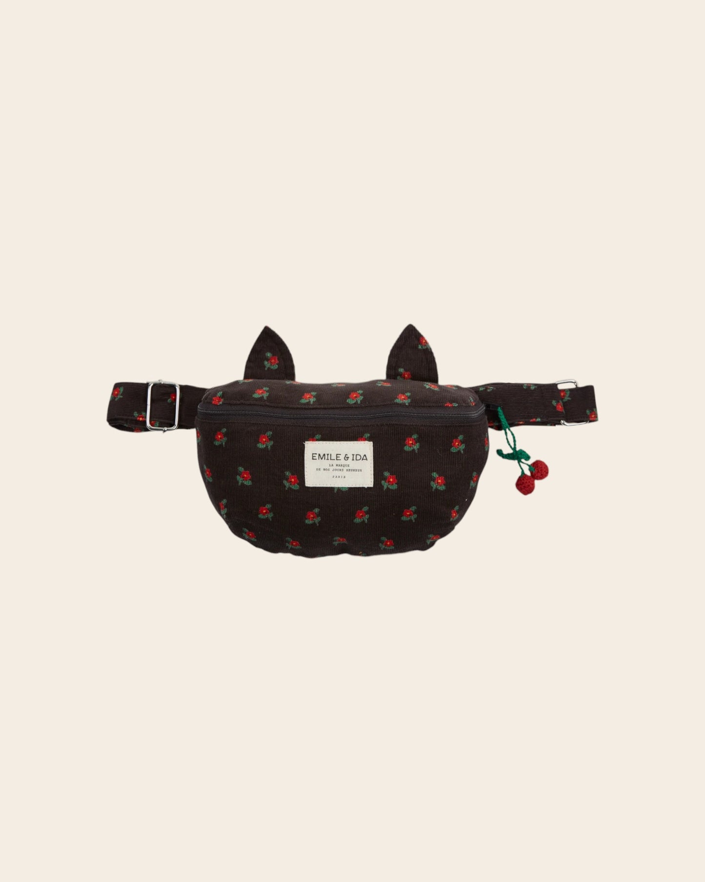 Banane - Velours chat poppy noir