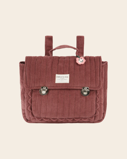 Cartable matelassé violine