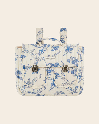 Cartable - Matelassé orchid bleu