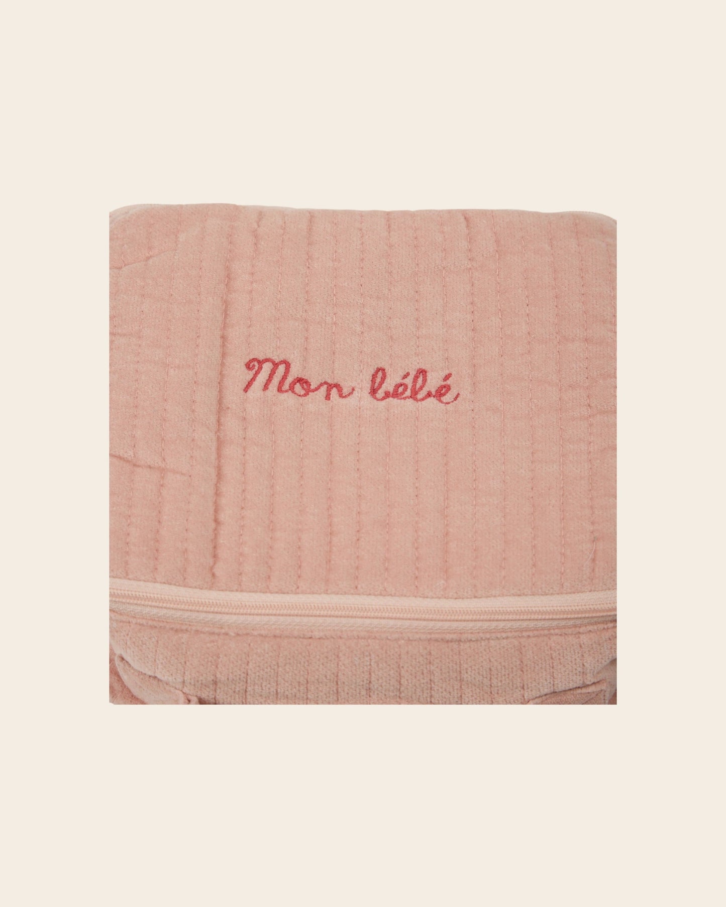 Vanity bébé - Velours rose