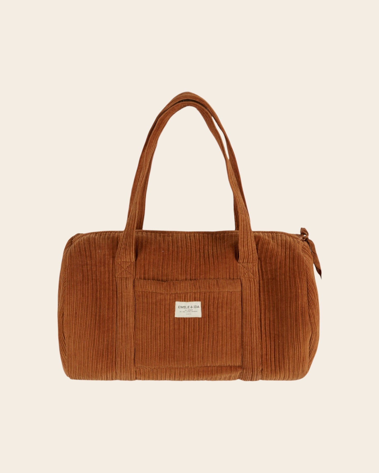 Sac week-end - Velours caramel