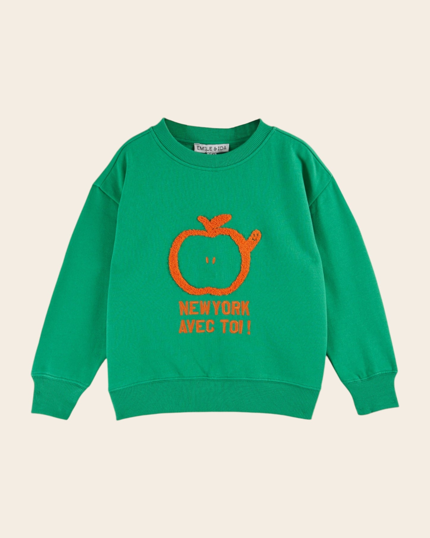 Sweat - New York avec toi coton bio vert