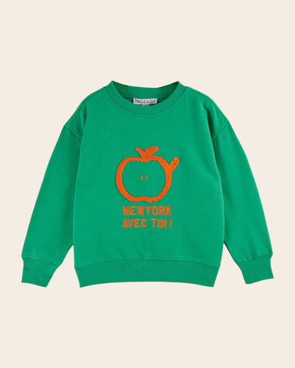 Sweat - New York avec toi coton bio vert