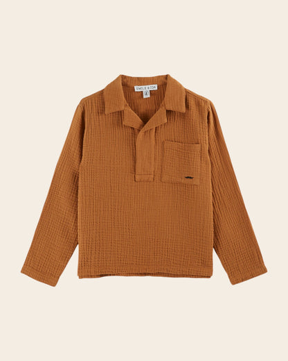 Kurta - Gaze de coton caramel