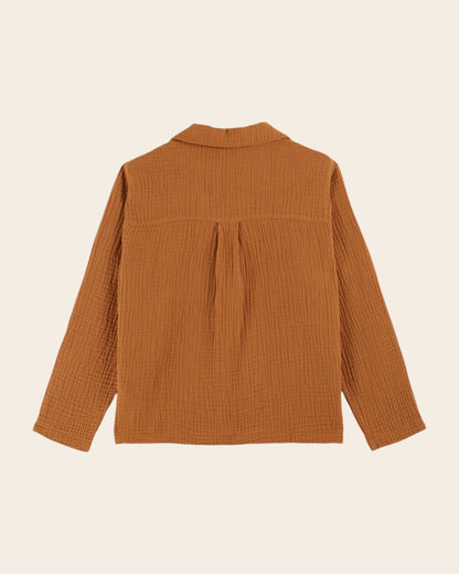 Kurta - Gaze de coton caramel