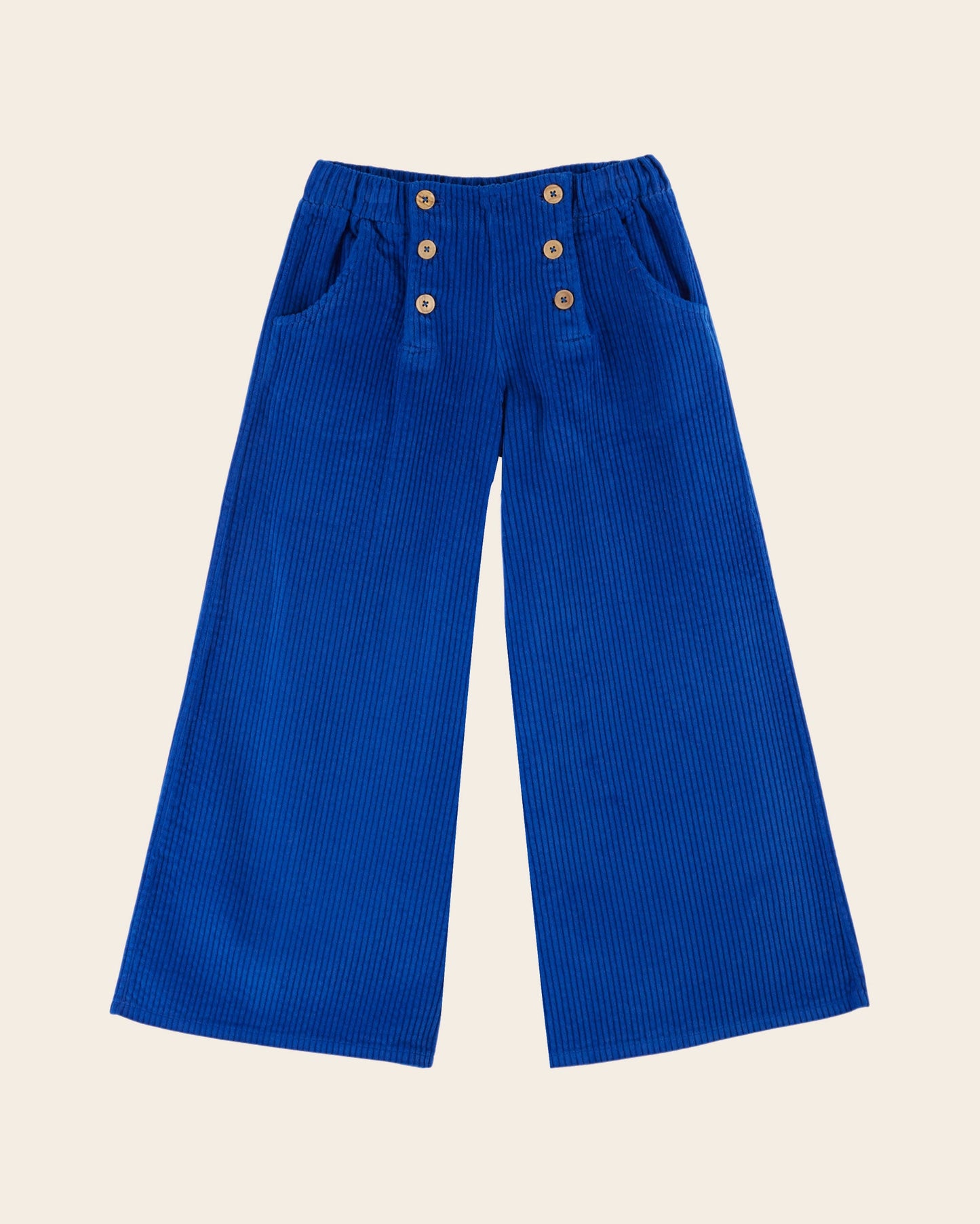 Pantalon - Velours à pont bleu royal