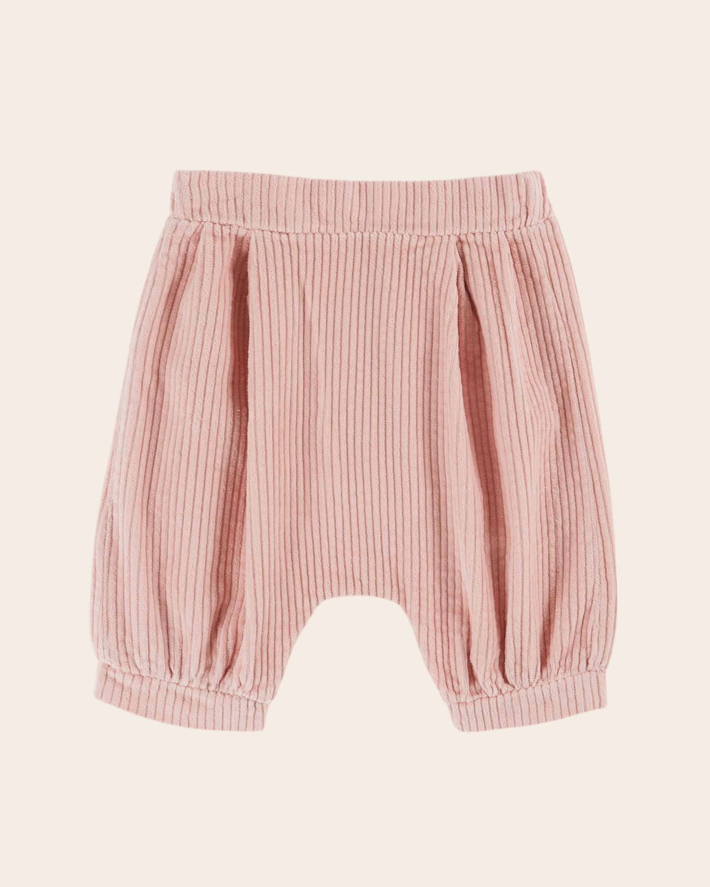 Sarouel - Velours cotelé rose