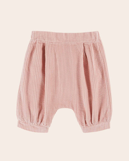 Sarouel - Velours cotelé rose