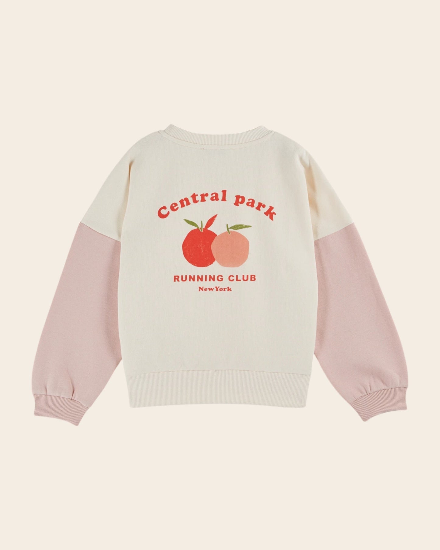 Sweat - Central Park bicolore coton bio rose