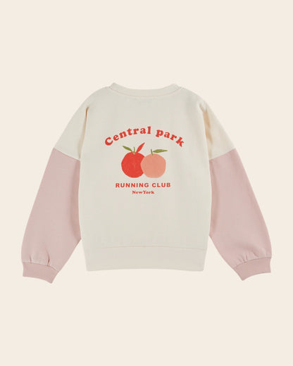 Sweat - Central Park bicolore coton bio rose