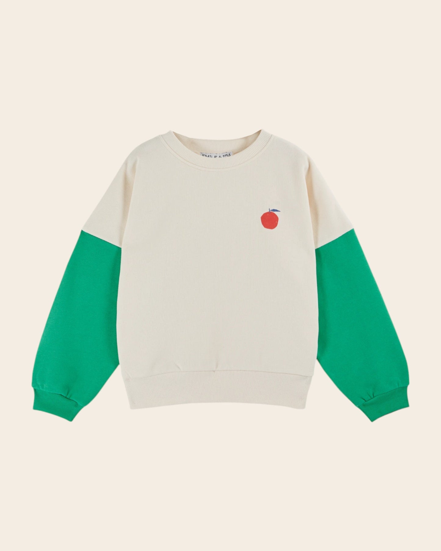 Sweat - Central Park bicolore coton bio vert