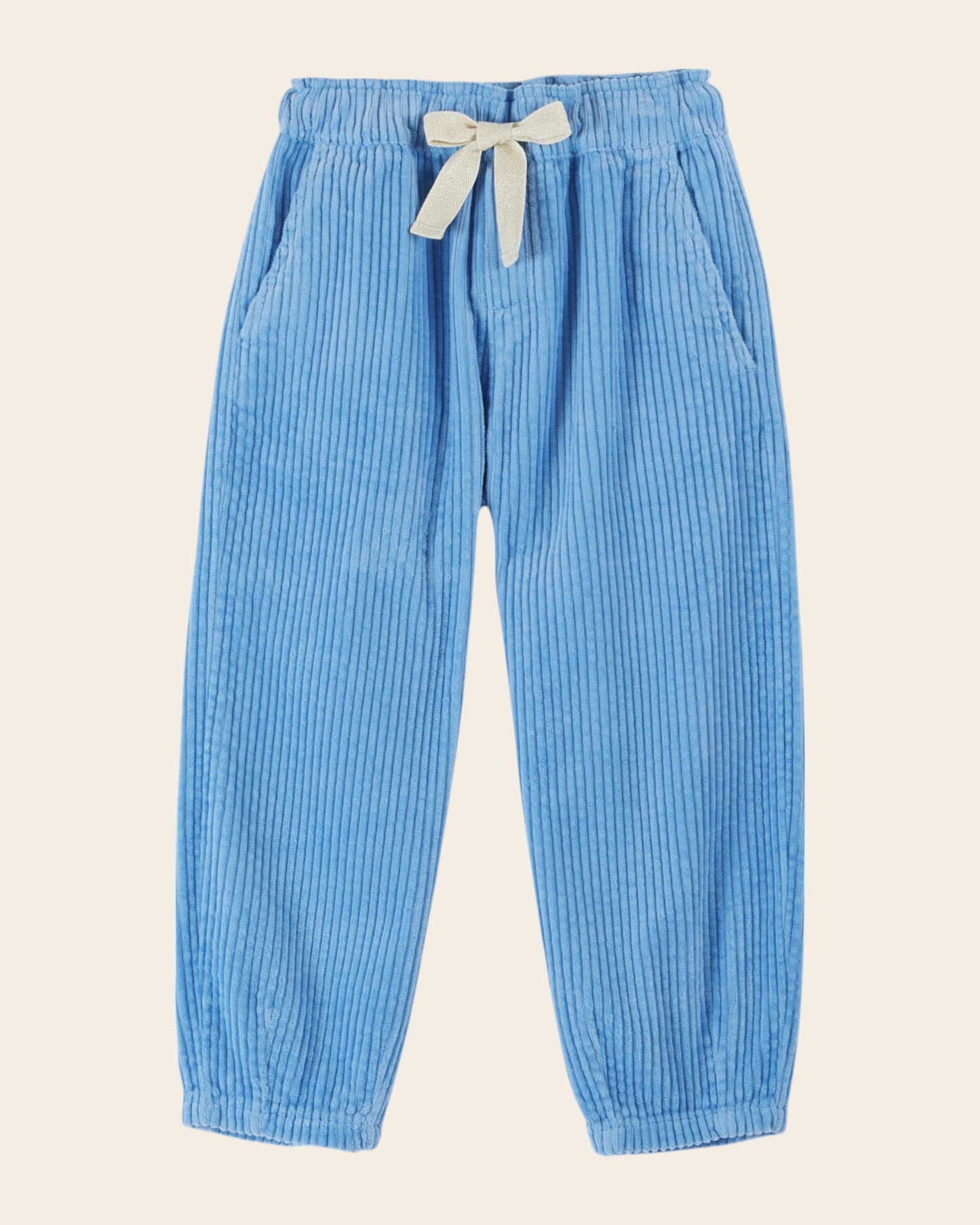 Pantalon - Sarouel Velours cotelé bleu