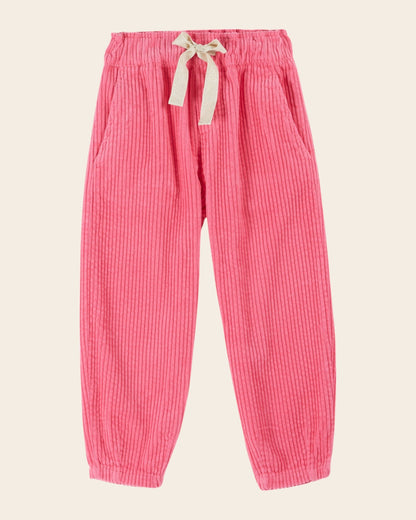 Pantalon - Sarouel Velours cotelé rose