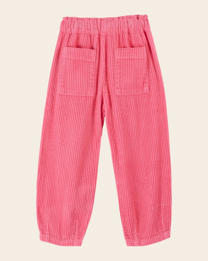Pantalon - Sarouel Velours cotelé rose