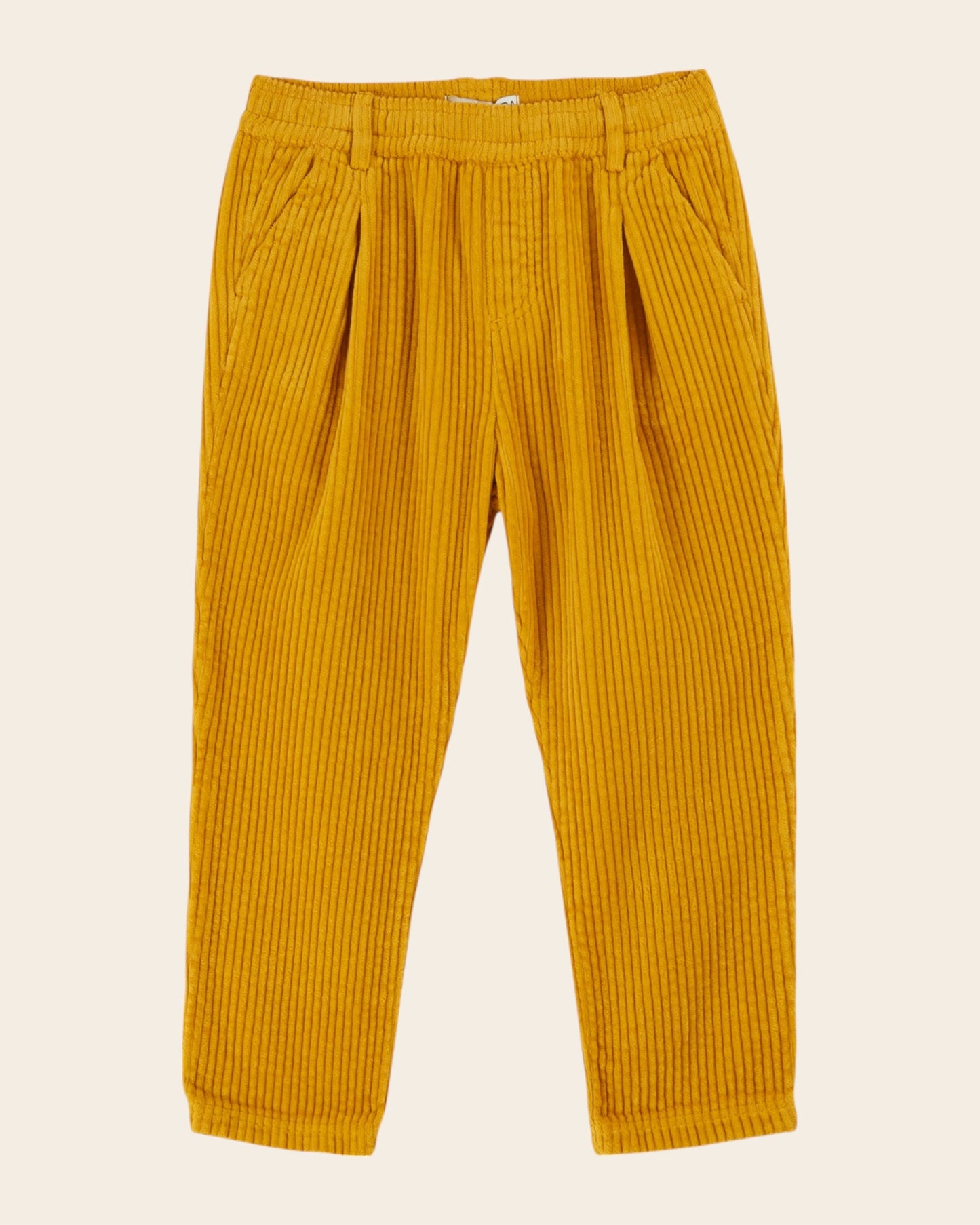 Pantalon velours cotelé jaune