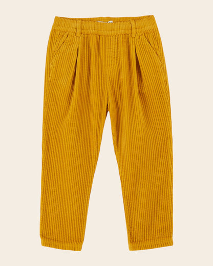 Pantalon velours cotelé jaune