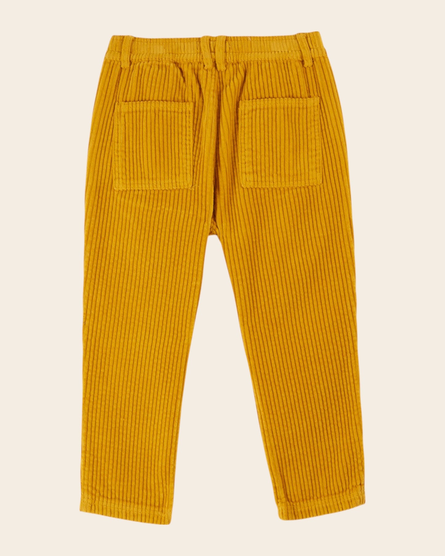 Pantalon velours cotelé jaune
