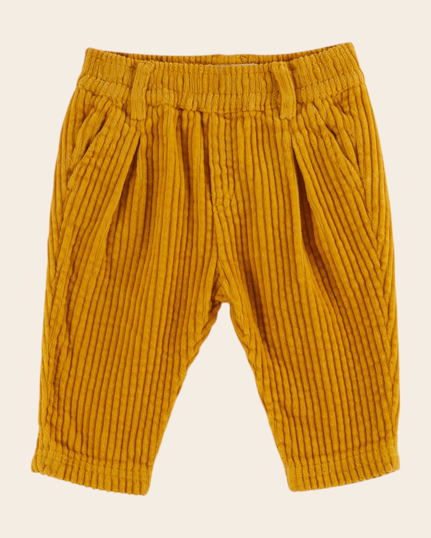 Pantalon velours cotelé jaune
