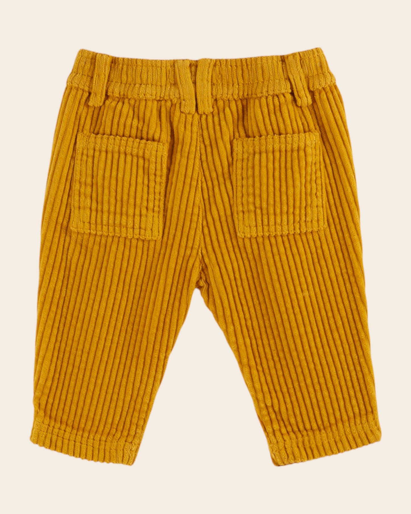 Pantalon velours cotelé jaune