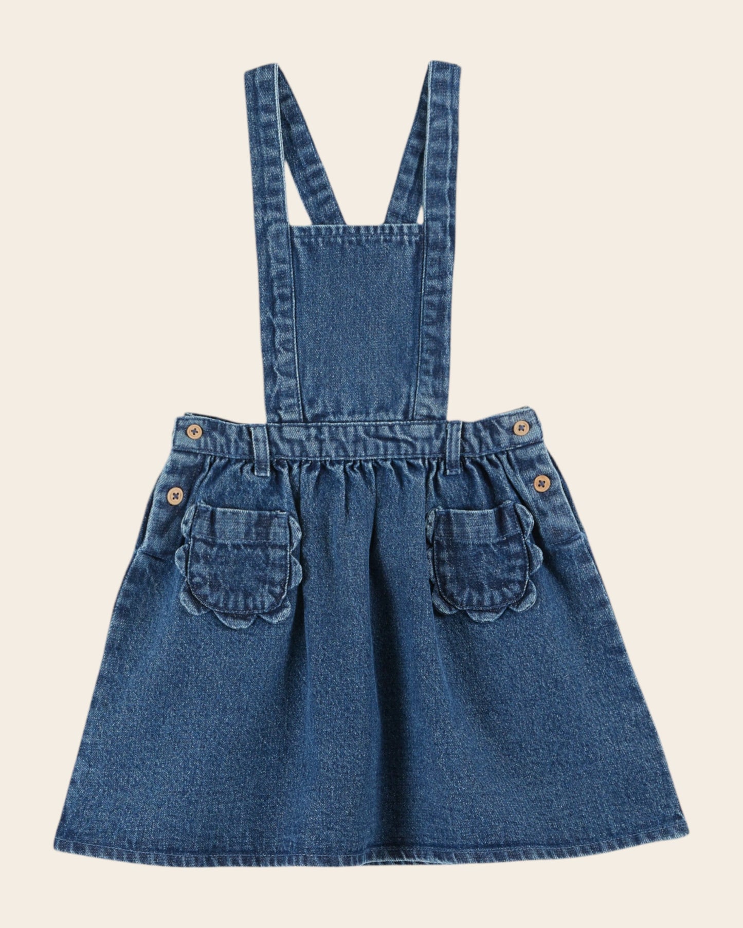 Robe - Tablier en coton denim