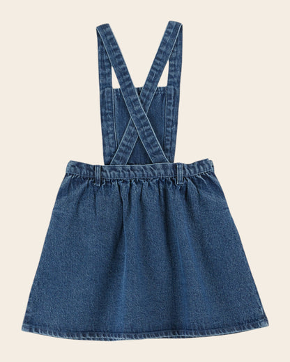 Robe - Tablier en coton denim