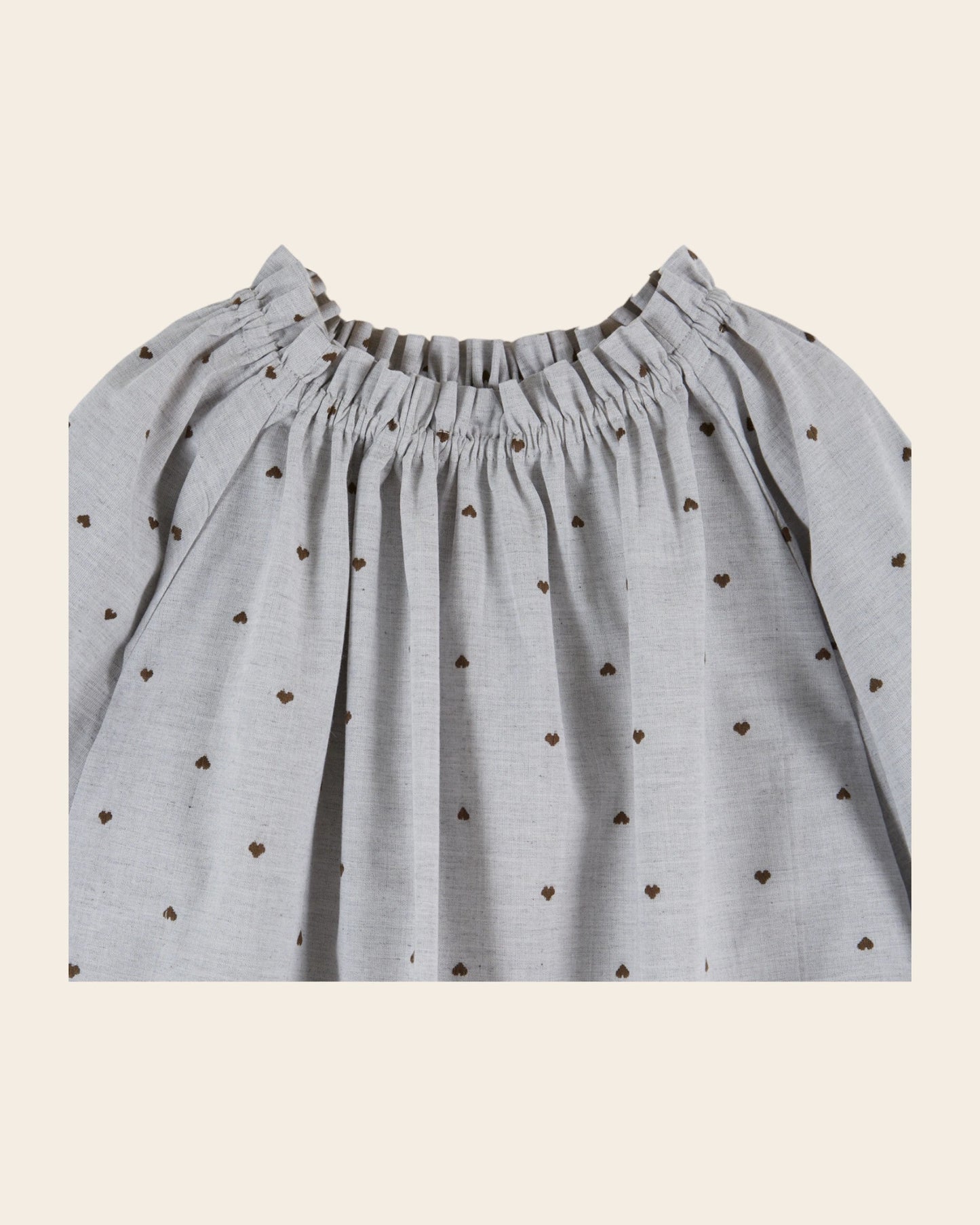 Blouse - Coeurs gris