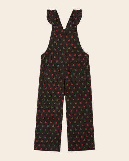 Salopette - Velours poppy noir