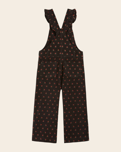 Salopette - Velours poppy noir