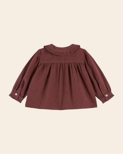 Blouse - Smockée violine