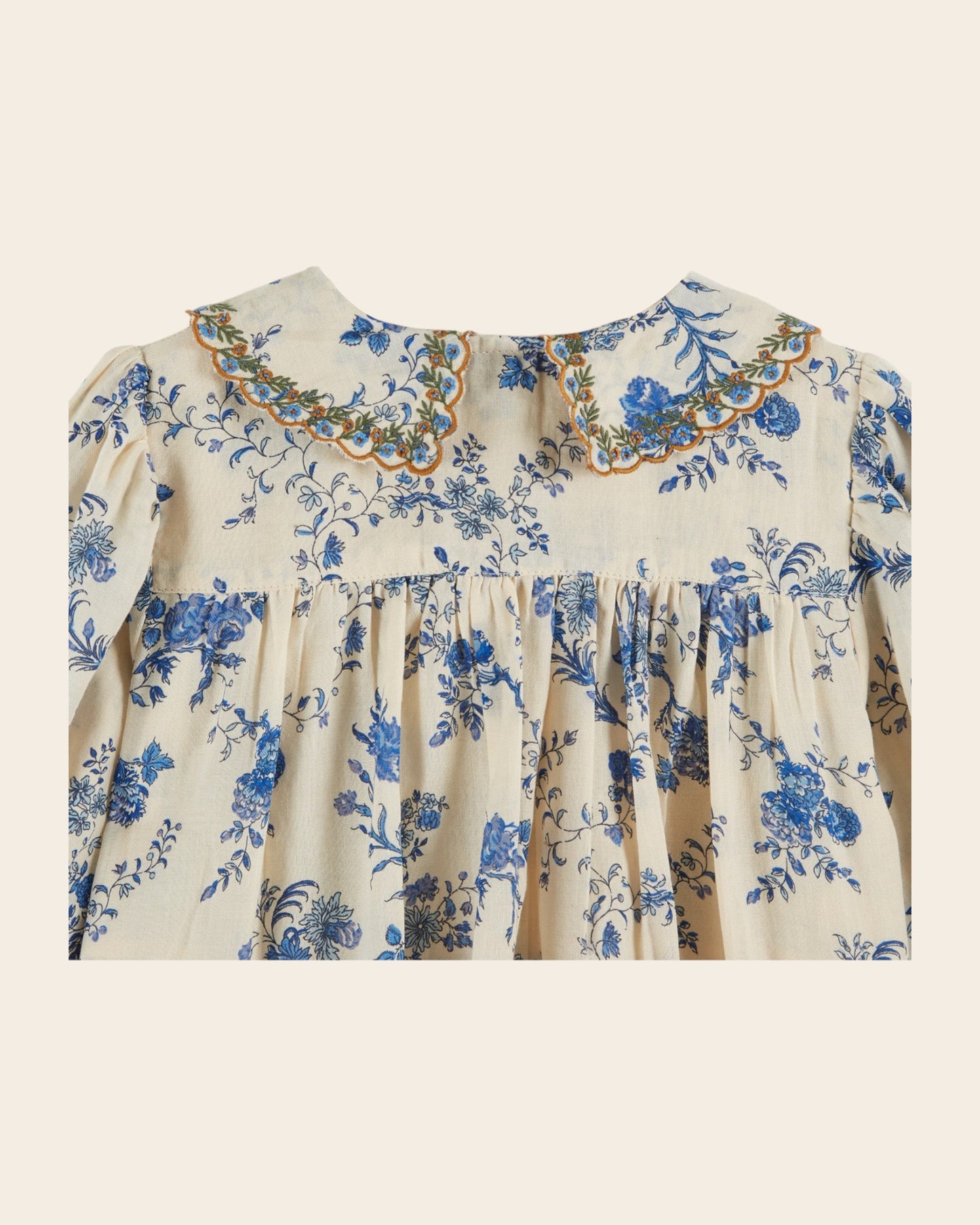 Blouse - Smocké orchid bleu