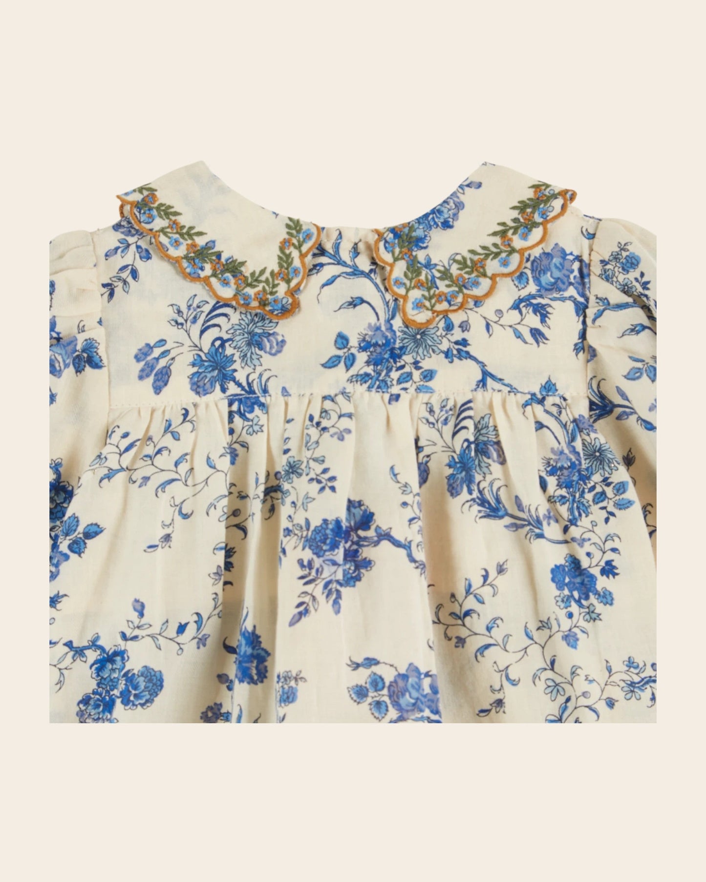 Blouse - Smocké orchid bleu