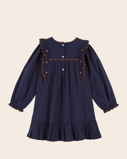 Robe - Volanté navy