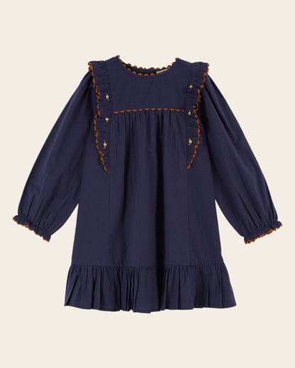 Robe - Volanté navy