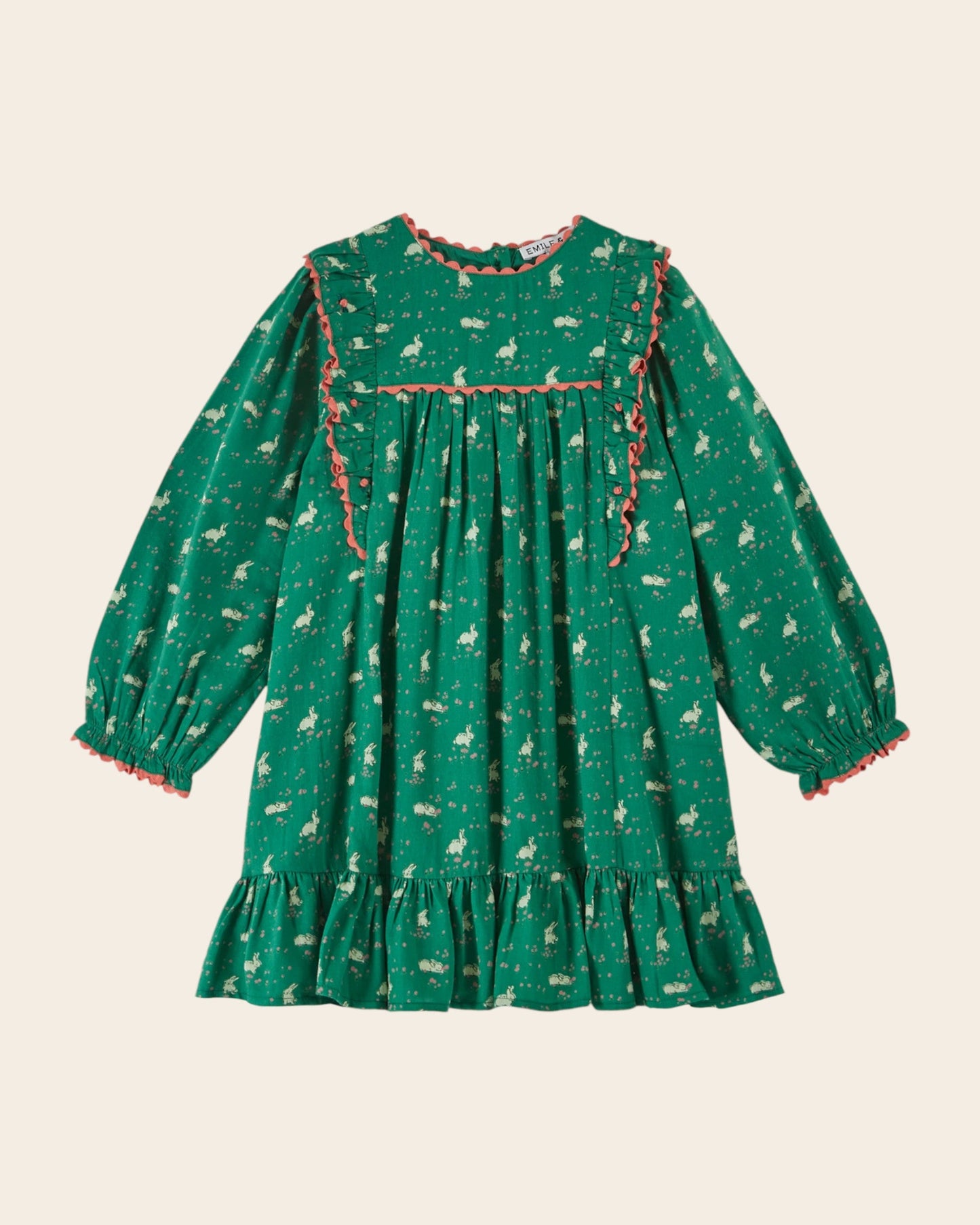 Robe - Imprimé lapin vert