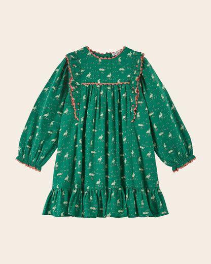 Robe - Imprimé lapin vert