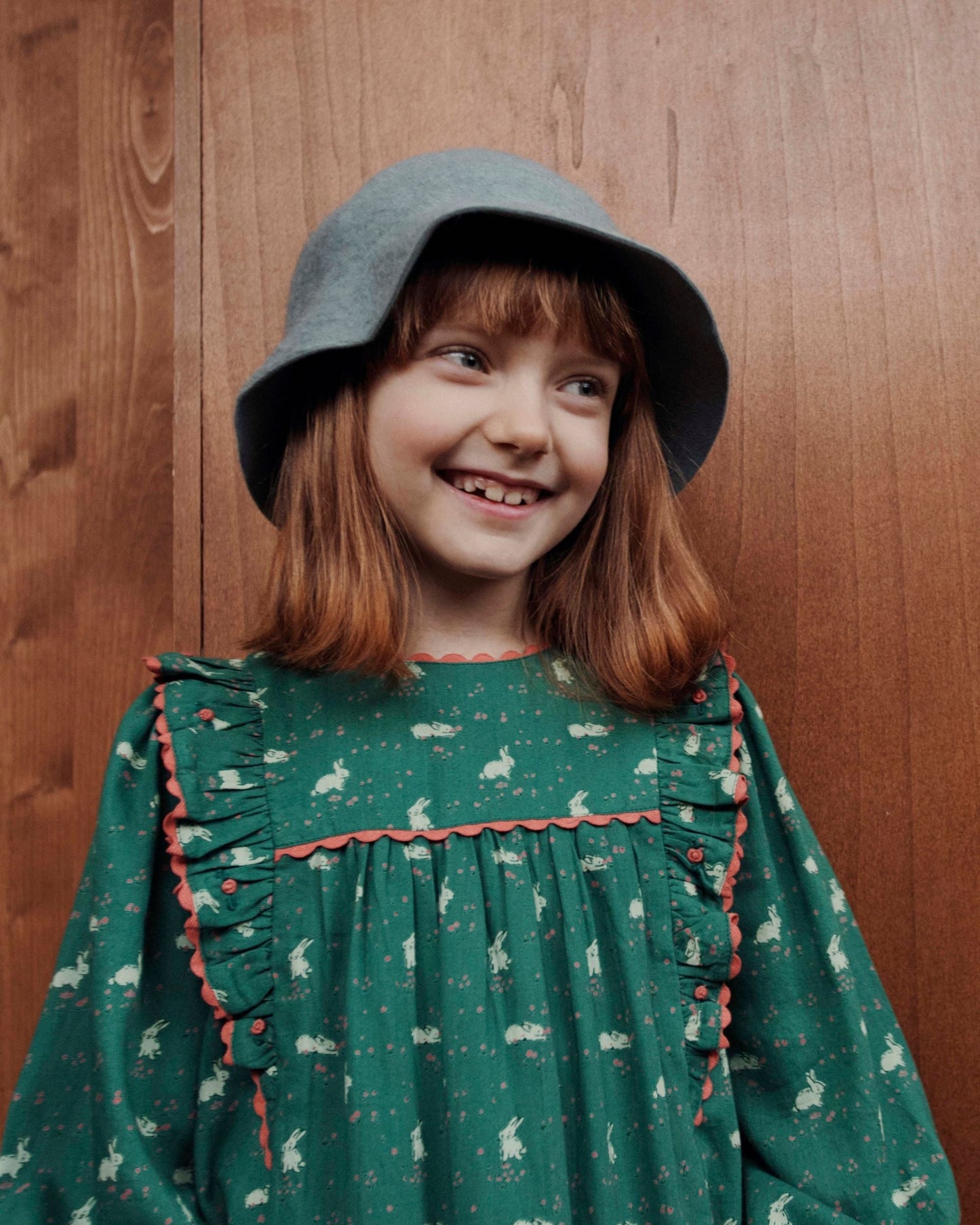 Robe - Imprimé lapin vert