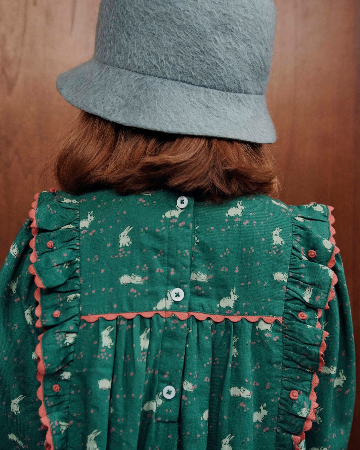 Robe - Imprimé lapin vert