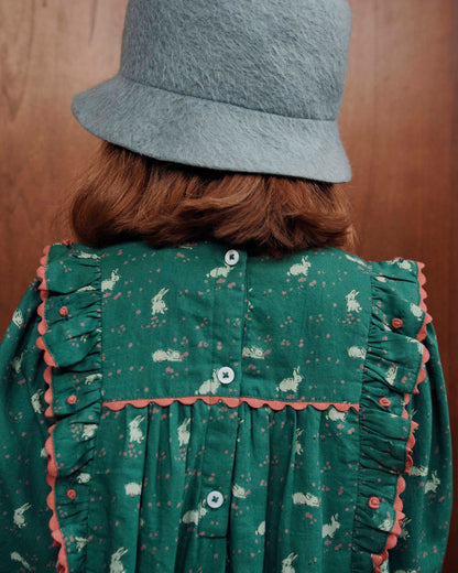 Robe - Imprimé lapin vert