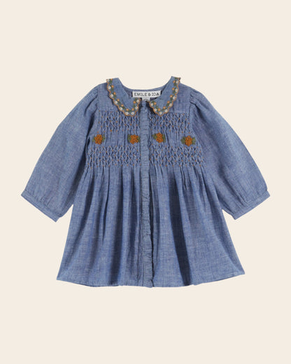 Robe - Smocké chambray