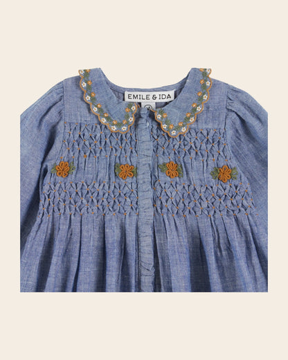 Robe - Smocké chambray