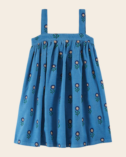 Robe - Bretelles Marguerite bleu