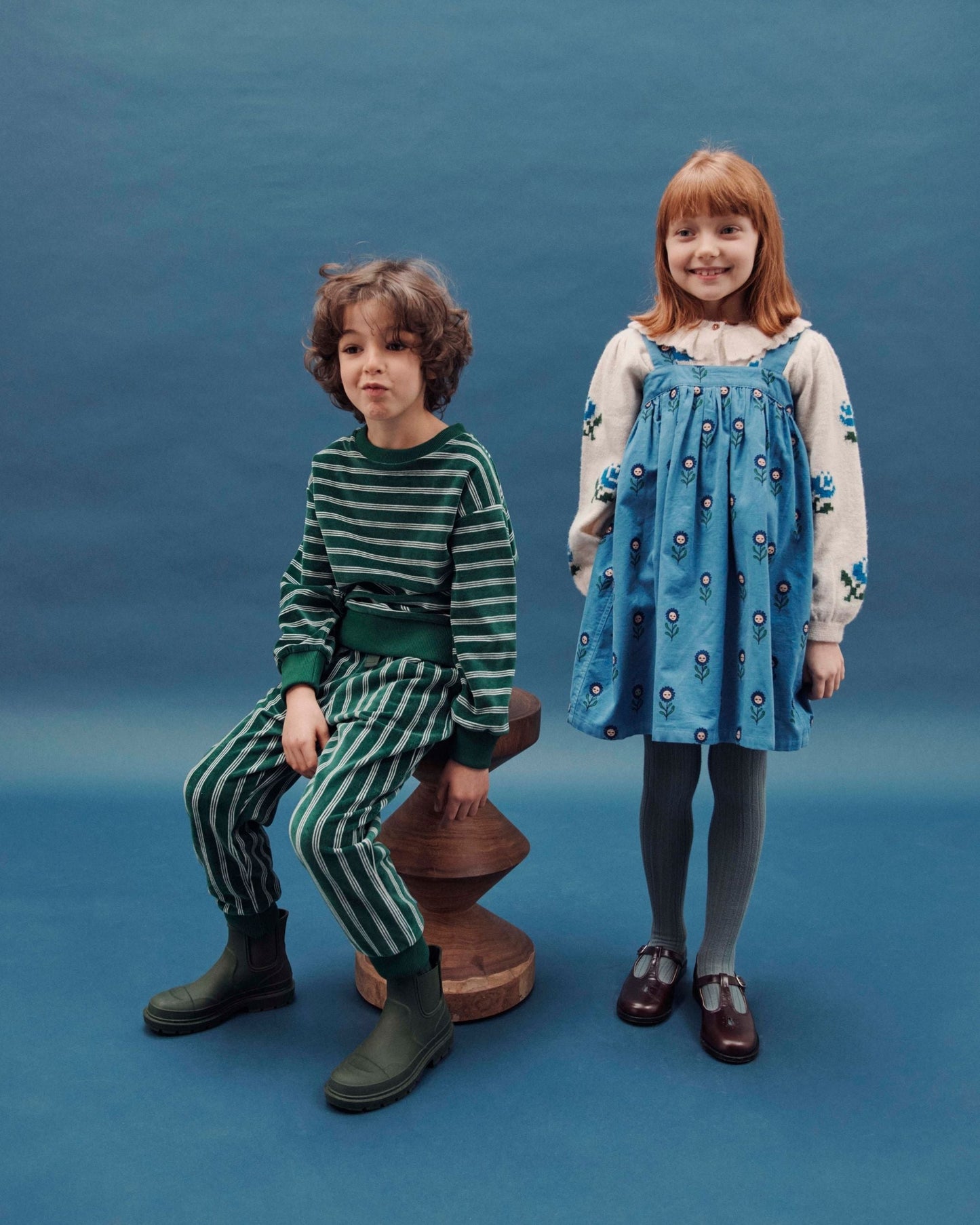 Robe - Bretelles Marguerite bleu