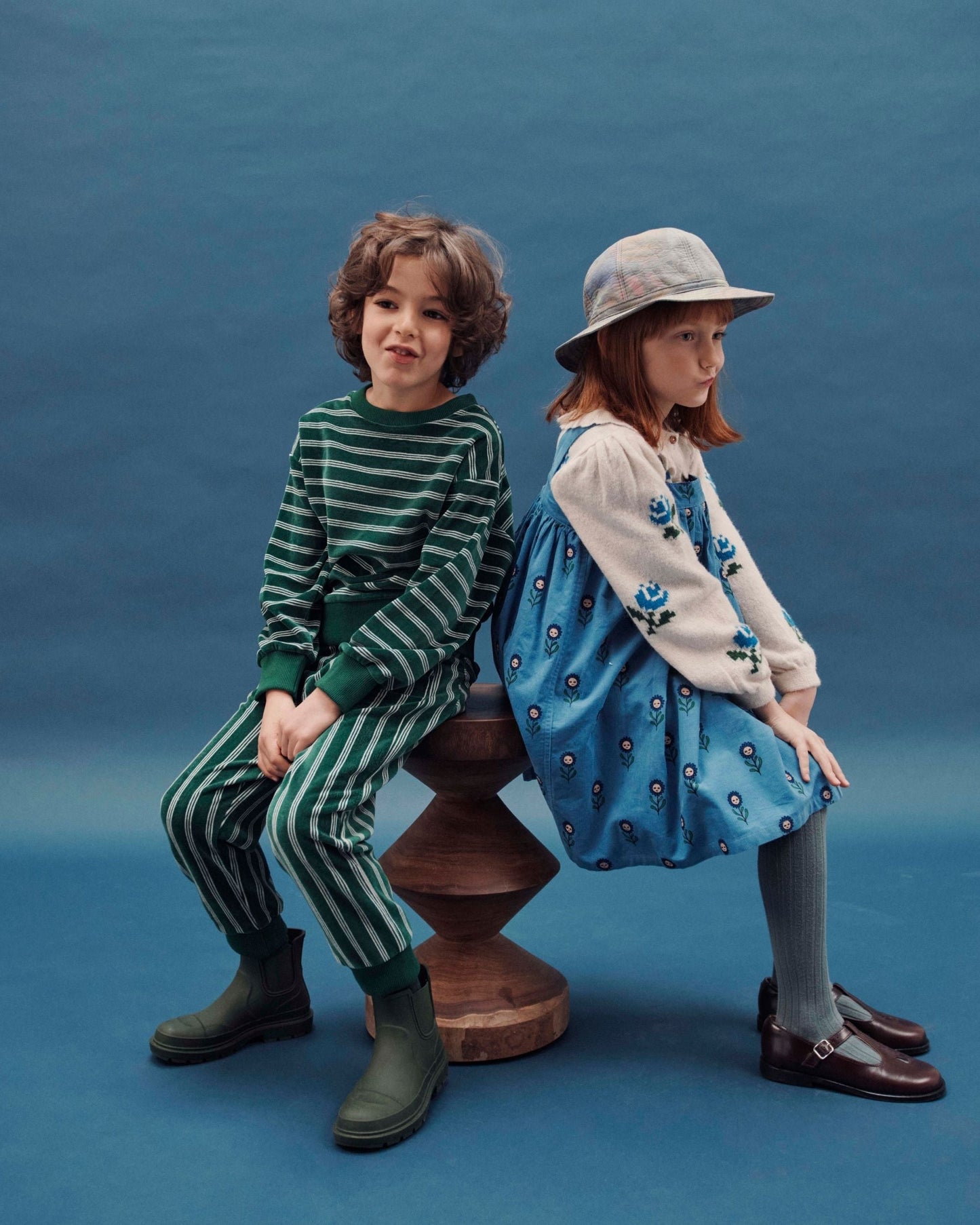 Robe - Bretelles Marguerite bleu